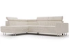Ecksofa mit Schlaffunktion und Bettkasten Berona links Beige