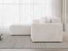 Ecksofa L-Form Links Nork Creme