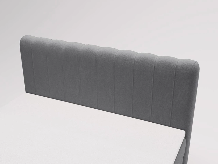 Boxspringbett mit Bettkasten 120x200 Osteno Dunkelgrau