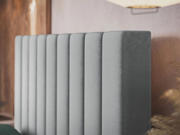 Polsterbett mit Bettkasten und Lattenrost 140x200 Sesto Grün