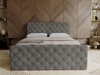 Boxspringbett mit Bettkasten 180x200 Lunaris Dunkelgrau