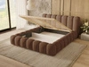 Polsterbett mit Bettkasten und Lattenrost 120x200 Averia Braun