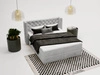 Boxspringbett mit Bettkasten 180x200 Lion Hellgrau