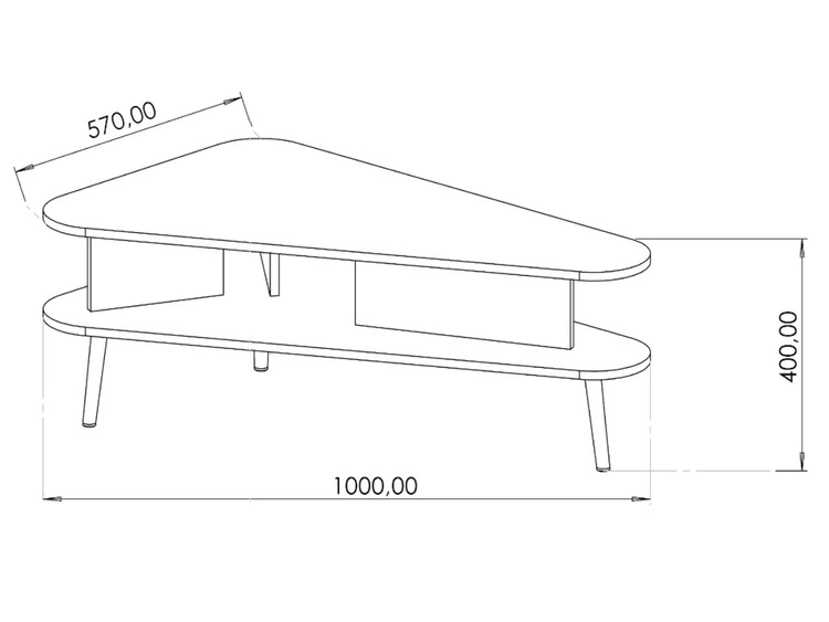 Wohnzimmerset Nemi Schwarzer Graphit Braun