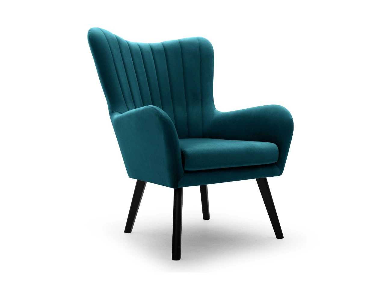 Sessel auf Holzbeinen Ceres Türkis