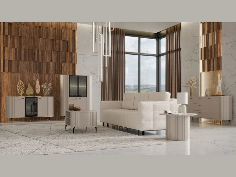 Couchtisch mit Stauraum Soria Kaschmir