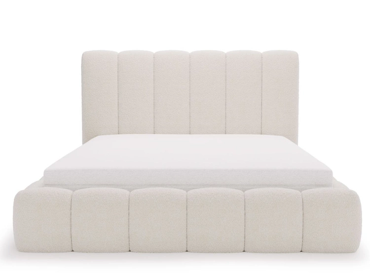 Polsterbett mit Bettkasten und Lattenrost 120x200 Imperial Creme