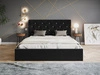 Polsterbett mit Bettkasten und Lattenrost 180x200 Selva Schwarz