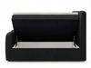 Boxspringbett mit Bettkasten 120x200 Campi Schwarz