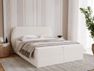 Boxspringbett mit Bettkasten 120x200 Bogota Creme