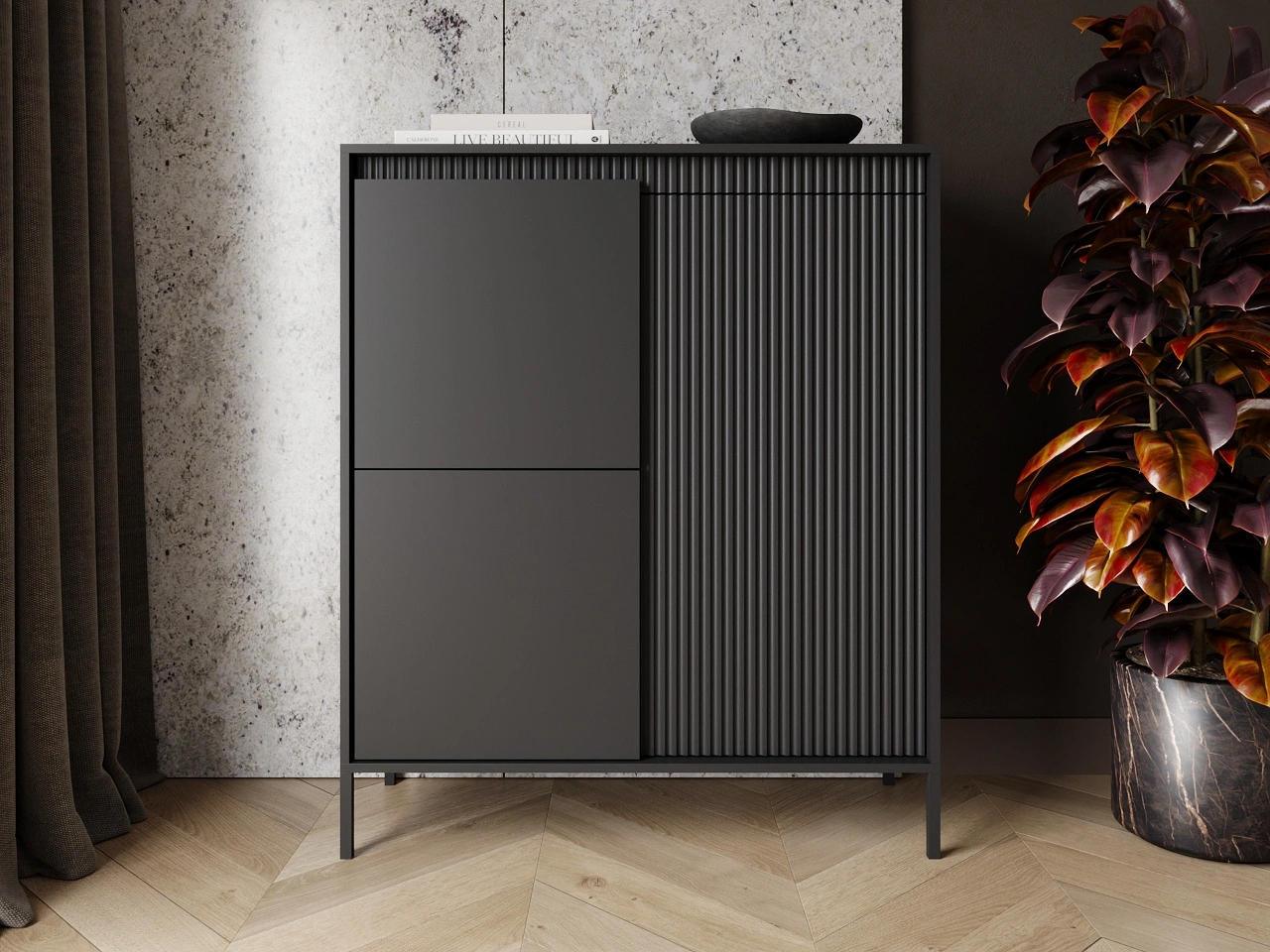 Türkommode Sorano Schwarz