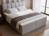 Boxspringbett mit Bettkasten 140x200 Maison Grau