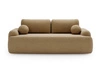 Sofa mit Schlaffunktion und Bettkasten Aurio Hellbraun