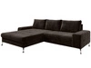 Ecksofa L-Form Links mit Schlaffunktion und Bettkasten Tonny Braun