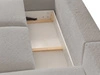 Ecksofa L-Form mit Schlaffunktion und Bettkasten Avelin Links Grau