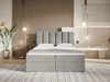 Boxspringbett mit Bettkasten 140x200 Cascada Grau