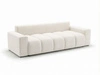 Schlafsofa mit Bettfunktion und Bettkasten Miro Creme