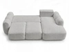 Ecksofa L-Form mit Schlaffunktion und Bettkasten Avelin Rechts Grau