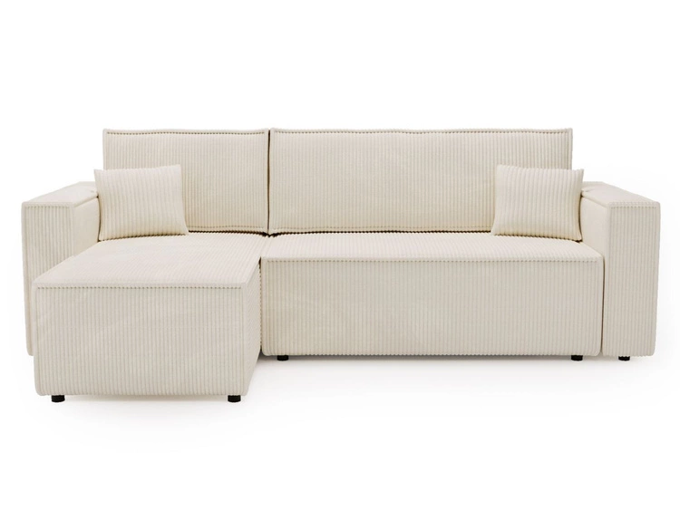 Modernes Ecksofa mit Schlaffunktion und Stauraum Prato Beige