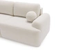 Sofa mit Schlaffunktion und Bettkasten Aurio Creme
