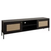 TV-Lowboard Boho mit zwei Türen auf Metallfüßen Bellance schwarz