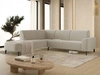 Ecksofa L-Form Links Regento Bouclé-Stoff Beige