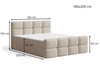Boxspringbett mit Bettkasten 180x200 Rivon Creme