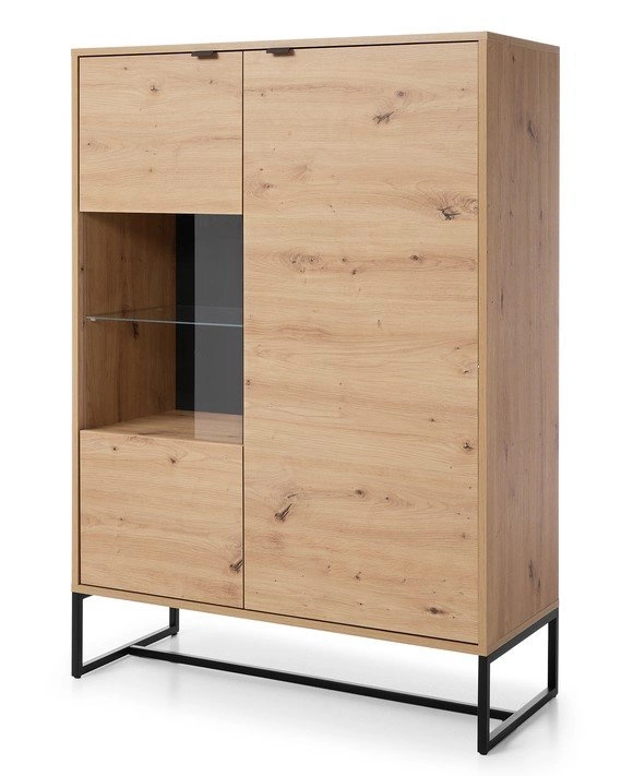 Industrial Vitrinenschrank 93cm Anime - Artisan Eiche