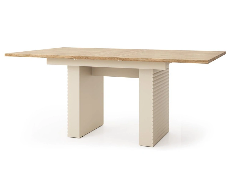Rechteckiger Ausziehtisch Rapallo Kaschmir, Eiche geölt