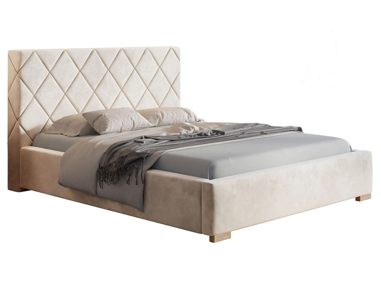 Polsterbett mit Bettkasten und Lattenrost 180x200 Taranto Beige