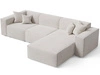 Ecksofa L-Form Rechts Arizona Beige