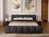Polsterbett mit Bettkasten und Lattenrost 160x200 Doria Schwarz