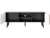 TV-Lowboard mit Türen Astro Schwarz, Artisan Eiche