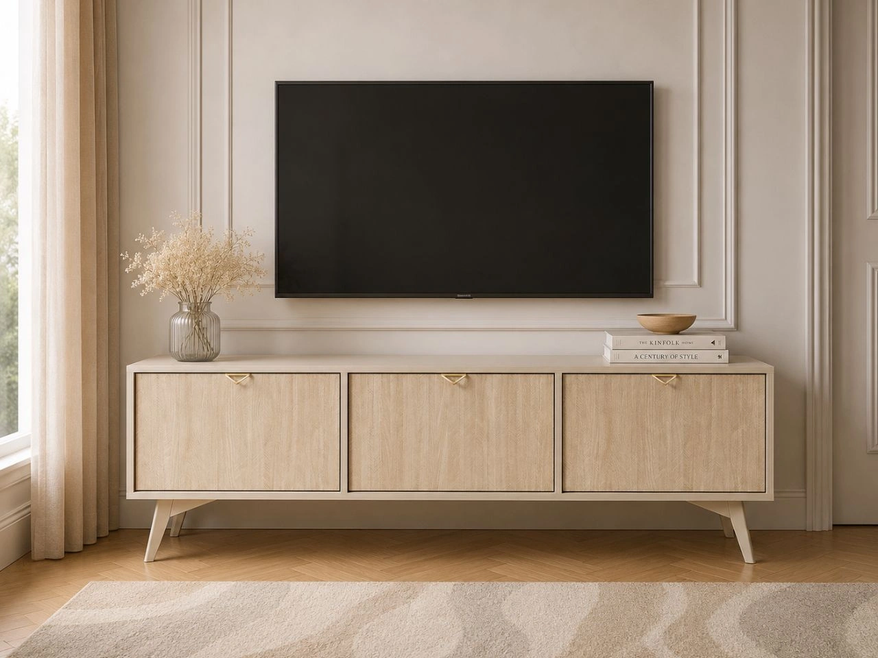 TV-Lowboard mit Türen Modena Beige (14216)