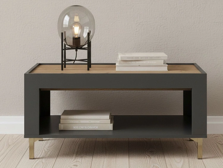 Set für Wohnzimmer Messina Schwarz