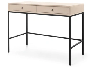 Schminktisch mit Schwarz Metallbeinen Amor Beige