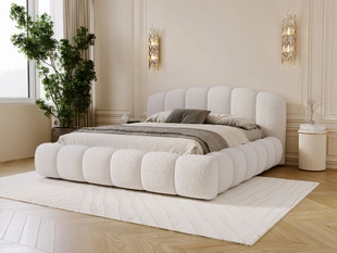 Polsterbett mit Stauraum und Lattenrost 180x200 Cloud Soft Beige