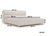 Polsterbett mit Bettkasten und Lattenrost 180x200 Mellow Dunkelgrau