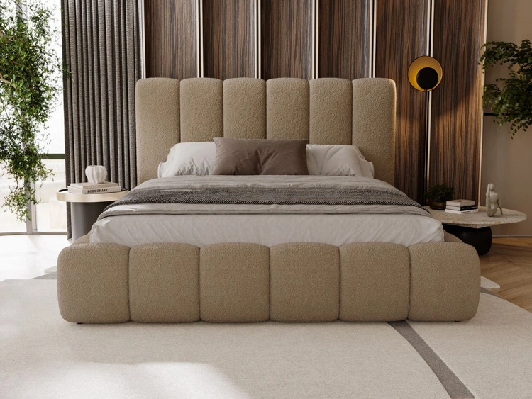 Polsterbett mit Bettkasten und Lattenrost 180x200 Imperial Braun