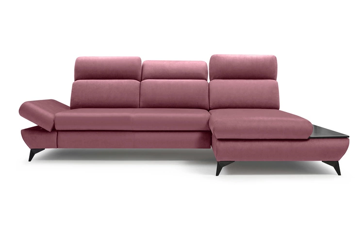 Ecksofa mit Schlaffunktion zanzibar Rechts Rosa