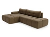 Ecksofa L-Form Links mit Schlaffunktion und Bettkasten Montero Braun