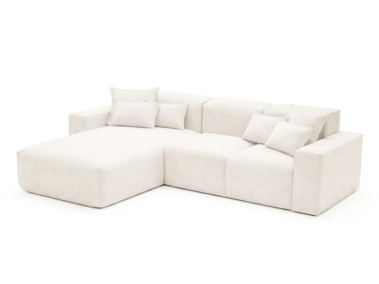 Ecksofa L-Form Links Moderne Ecksofa Leni Creme