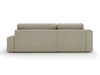 Ecksofa L-Form Links mit Schlaffunktion und Bettkasten Lana Beige