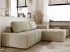 Ecksofa L-Form Rechts mit Schlaffunktion und Bettkasten Lana Beige
