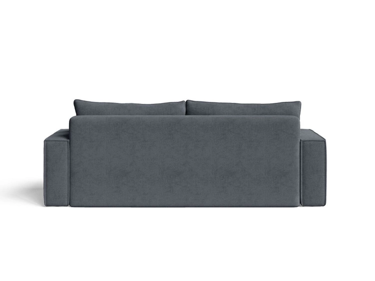 Schlafsofa mit Bettfunktion und Bettkasten Sivra Grau