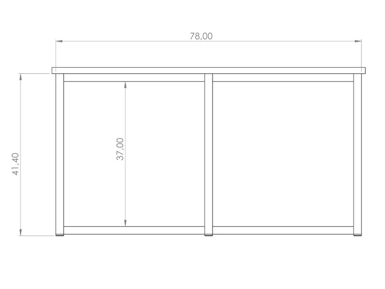 Runder Couchtisch Fallon Dunkelblau