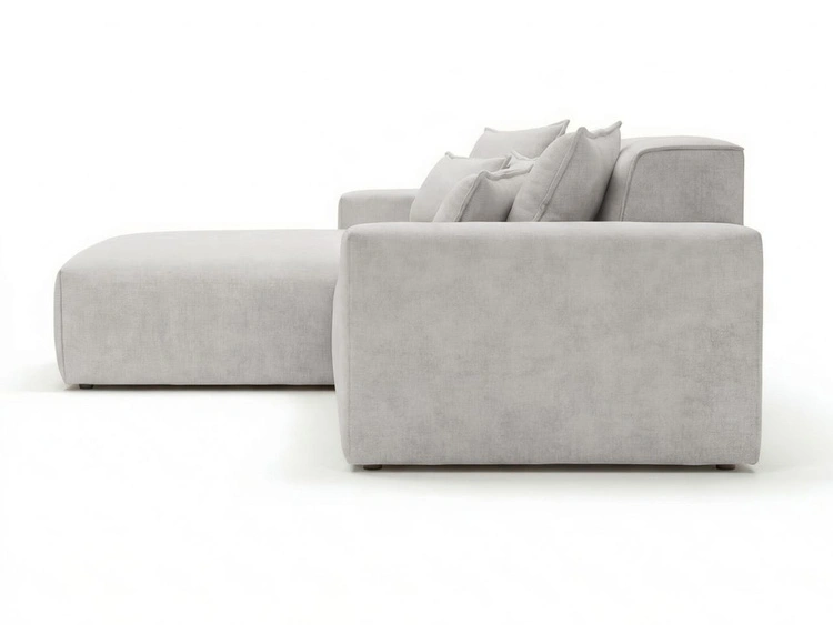 Ecksofa L-Form Links Moderne Ecksofa Leni Grau