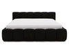Polsterbett mit Bettkasten und Lattenrost 160x200 Cloud Low Schwarz