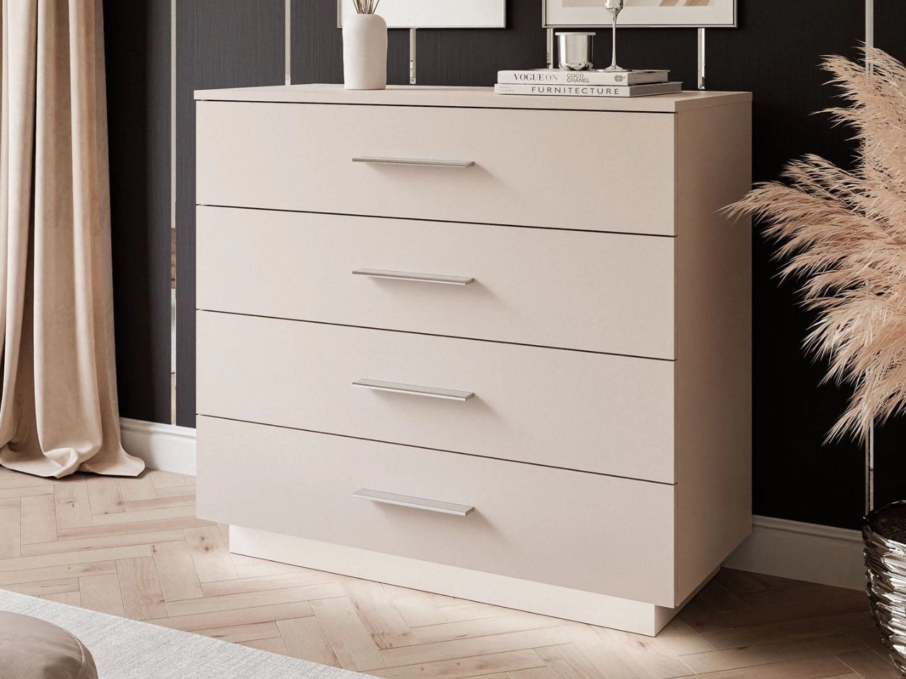 Kommode mit Schubladen und LED-Beleuchtung Nuveo Kaschmir