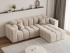 Ecksofa L-Form Rechts Moderne Ecksofa Loopo Beige